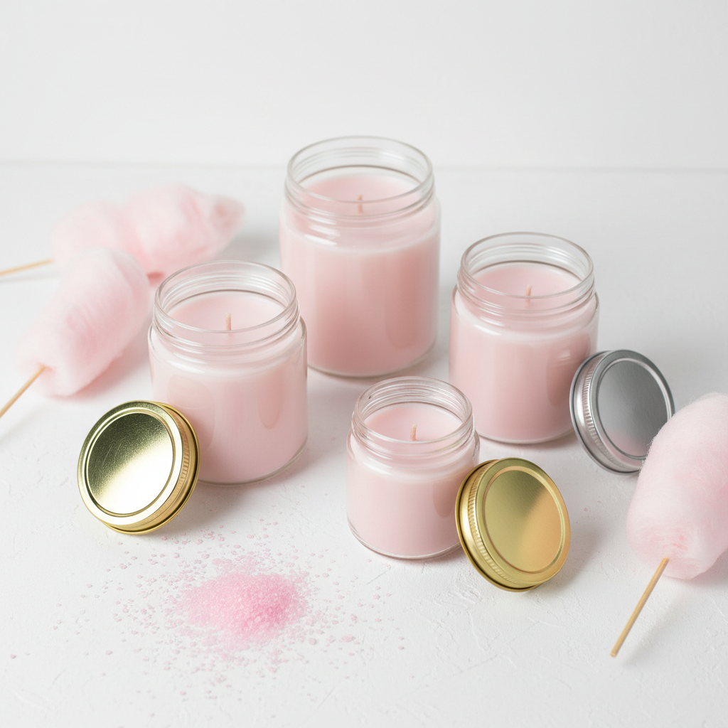 Vela Cotton Candy rosa pastel - Sabana Roots